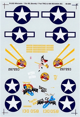 Super Scale 48-0680 - B-25D Mitchells