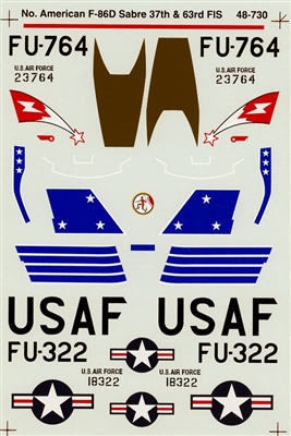 Super Scale 48-0730 - North American F-86D Sabres