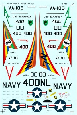 Super Scale 48-0743 - A-7E Corsair II (VA-94 & VA-105)