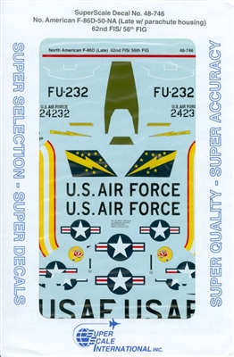 Super Scale 48-0746 - North American F-86D-50-NA