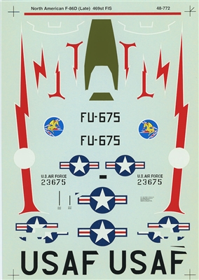 Super Scale 48-0772 - North American F-86D-40-NA (Early Version)