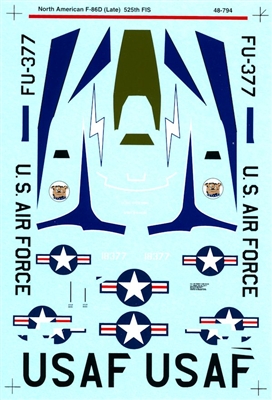 Super Scale 48-0794 - North American F-86D-35-NA