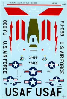 Super Scale 48-0795 - North American F-86D-35-NA