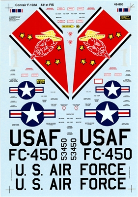 Super Scale 48-0805 - Convair F-102A Delta Dagger, 431st FIS