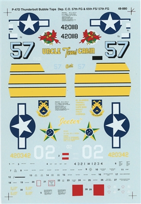 Super Scale 48-0880 - P-47D Thunderbolts