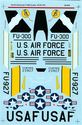 Super Scale 48-0885 - North American F-86D-50-NA Sabres