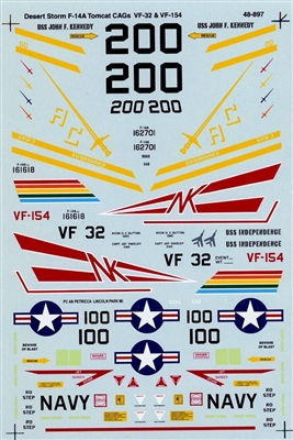 Super Scale 48-0897 - Desert Shield / Desert Storm F-14A Tomcat CAGs