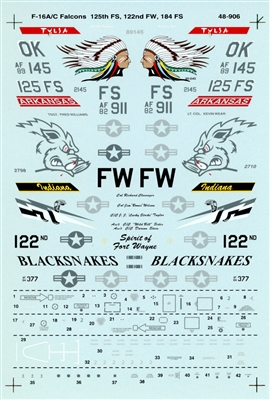 Super Scale 48-0906 - F-16A/C Falcons