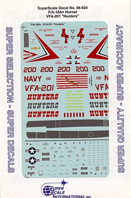 Super Scale 48-0924 - F/A-18A+ Hornets