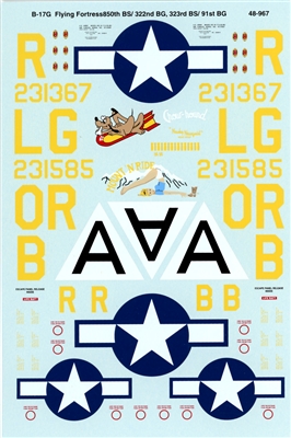 Super Scale 48-0967 - Boeing B-17G Flyingfortresses