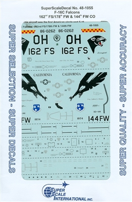 Super Scale 48-1055 - F-16C Falcons