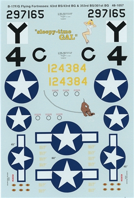 Super Scale 48-1057 - B-17F/G Flying Fortresses
