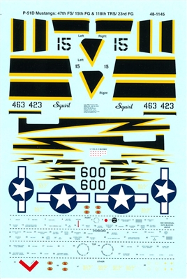 Super Scale 48-1145 - P-51D Mustangs