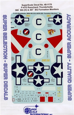 Super Scale 48-1170 - P-47D Razorback Thunderbolts