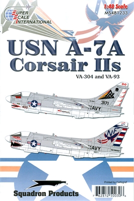 Super Scale 48-1233 - USN A-7A Corsair IIs