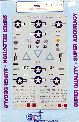 Super Scale 72-742 - P-47N Thunderbolts