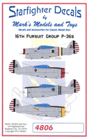 Starfighter Decals - 16th Pursuit Group P-36s