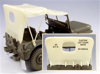 Bodi TB-35038 - Willys Jeep Tarp Set & Masking Film (for Tamiya Kit)