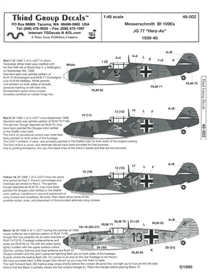 Third Group 48-002 - Messerschmitt Bf 109Es, JG 77 "Herz-As", 1939-40