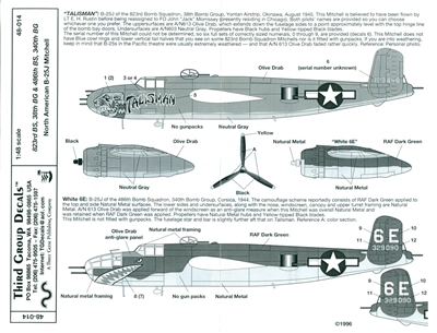 Third Group 48-014 - North American B-25J Mitchell