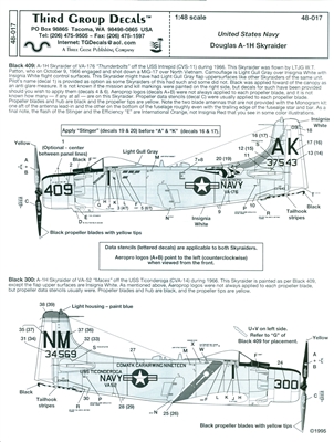 Third Group 48-017 - United States Navy Douglas A-1H Skyraider