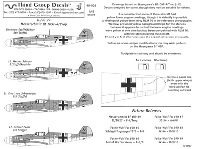 Third Group 48-028 - Messerschmitt Bf 109F-4/Trop - III/JG 27