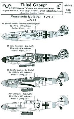 Third Group 48-042 - Messerschmitt Bf 109 #11 - F-2/G-6