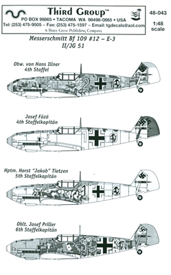 Third Group 48-043 - Messerschmitt Bf 109 #12 E-3