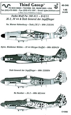 Third Group 48-046 - Focke-Wulf Fw 190 #11 - D-9/11