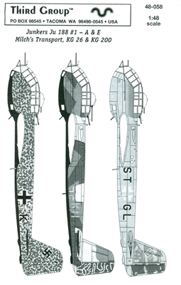 Third Group 48-058 Junkers Ju 188 #1 - A & E