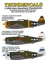 Thundercals 48-002 - P-47D Razorback Thunderbolts PTO, Part 2