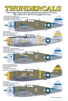 Thundercals 48-004 - P-47D Razorback Thunderbolts PTO, Part 4