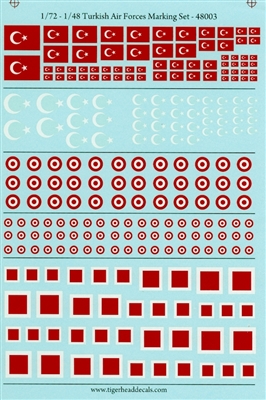 TigerHead Decals 48003 - Turkish Air Forces Marking Set (1/48 & 1/72)