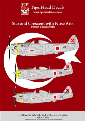 TigerHead Decals 48005 - Star and Crescent with Nose Arts (Turkish Thunderbolt)