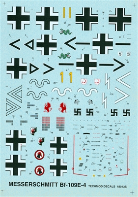 Techmod 48013 - Messerschmitt Bf-109E-4