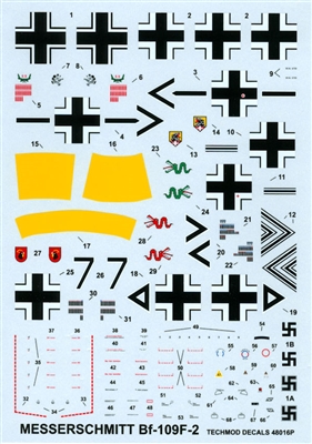 Techmod 48016 - Messerschmitt Bf-109F-2