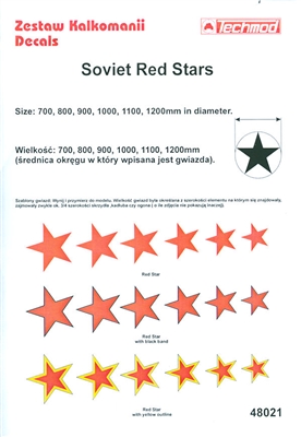 Techmod 48021 - Soviet Red Stars