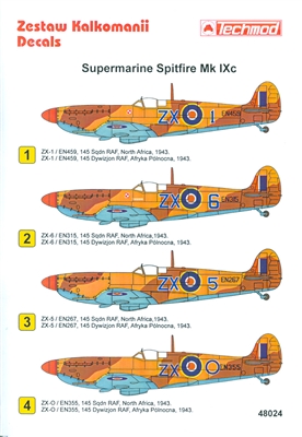 Techmod 48024 - Supermarine Spitfire Mk IXc