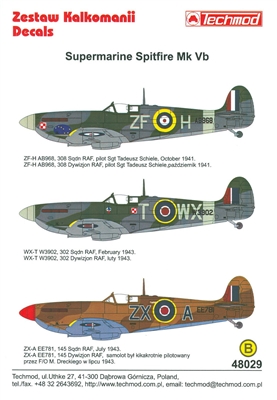 Techmod 48029 - Supermarine Spitfire Mk Vb