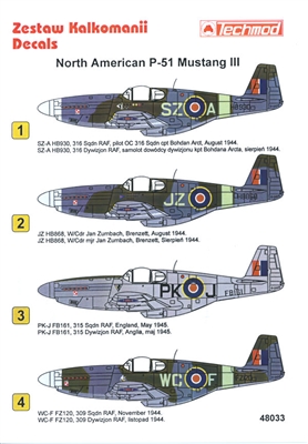 Techmod 48033 - North American P-51 Mustang III