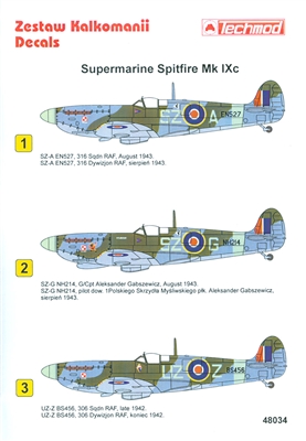 Techmod 48034 - Supermarine Spitfire Mk IXc