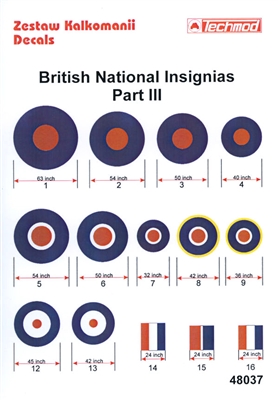 Techmod 48037 - British National Insignias, Part III
