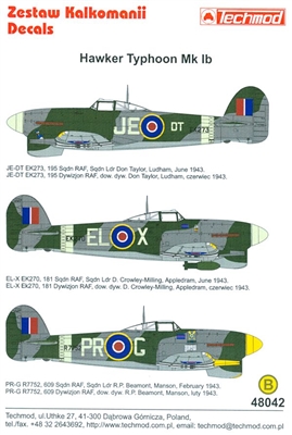 Techmod 48042 - Hawker Typhoon Mk Ib