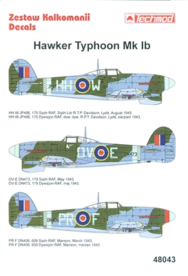 Techmod 48043 - Hawker Typhoon Mk Ib