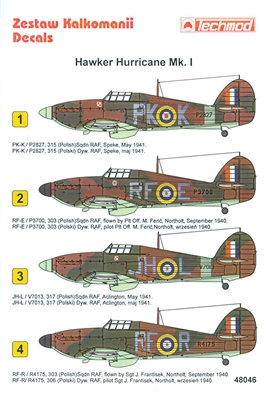 Techmod 48046 - Hawker Hurricane Mk. I