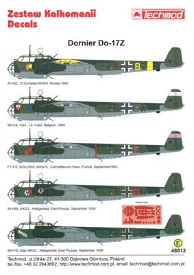 Techmod 48812 - Dornier Do-17Z