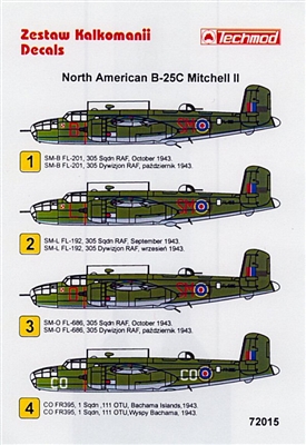 Techmod 72015 - North American B-25C Mitchell II