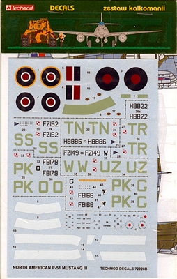 Techmod 72028B - North American P-51 Mustang III