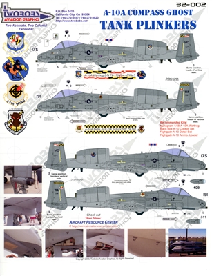 Twobobs 32-002 - A-10A Compass Ghost Tank Plinkers