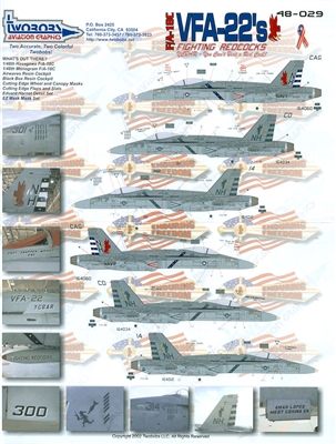 Twobobs 48-029 - F/A-18C VFA-22's Fighter Redcocks